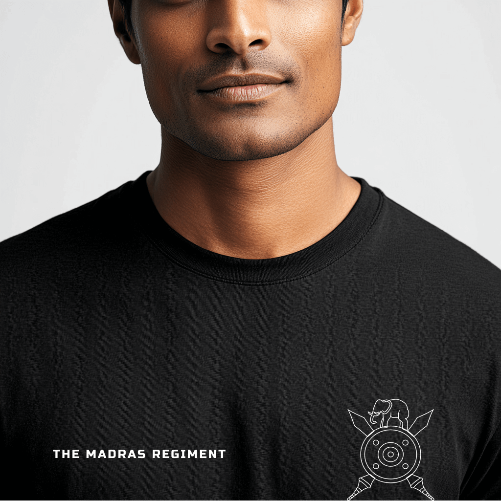 Madras Regiment Pride – Black Edition T-Shirt