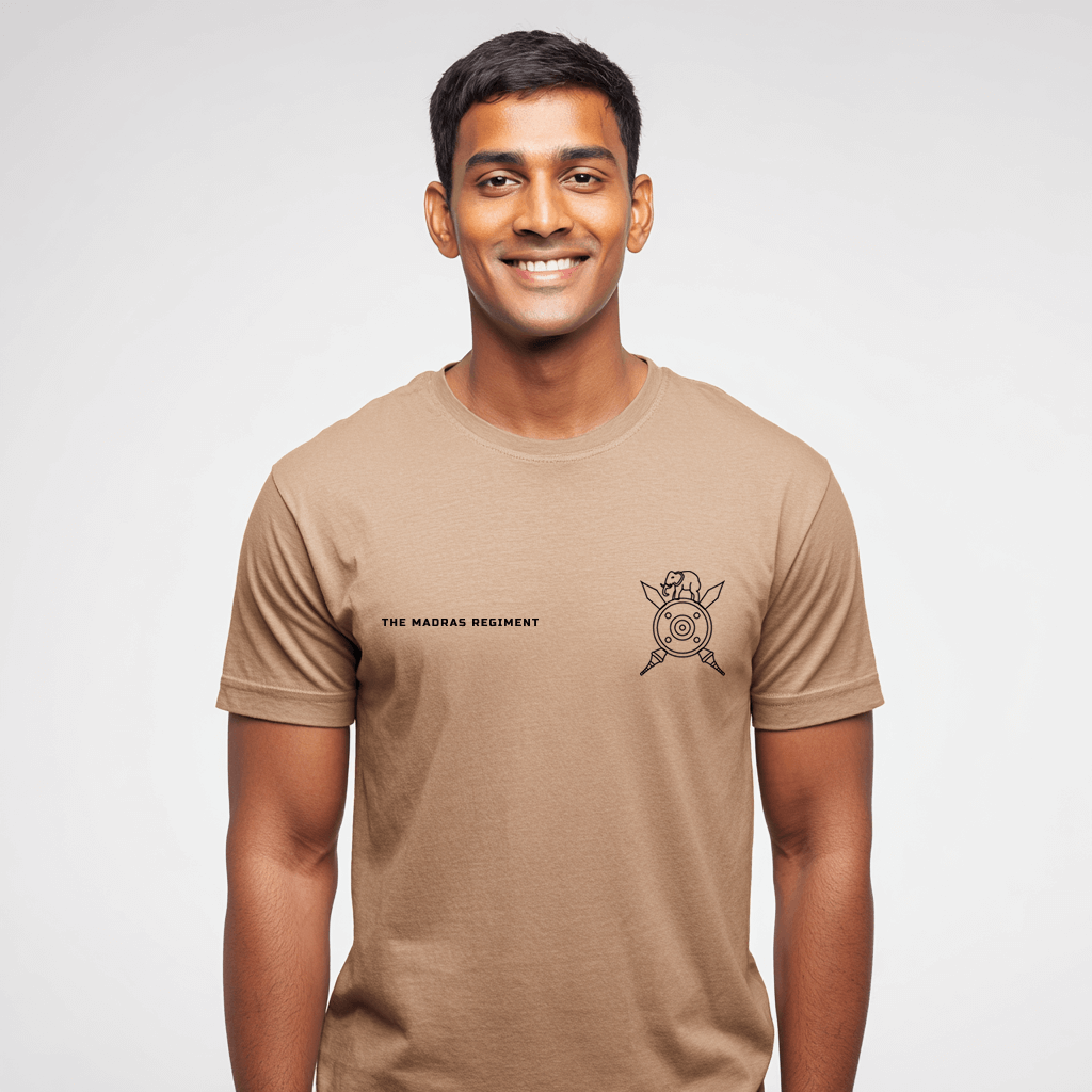 Madras Regiment Pride – Khaki Edition T-Shirt