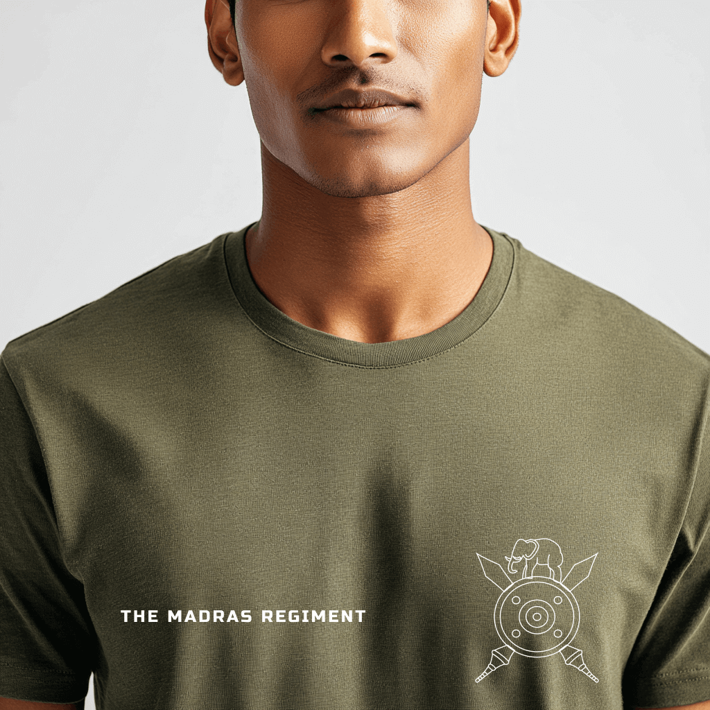 Madras Regiment Pride – Olive Green Edition T-Shirt