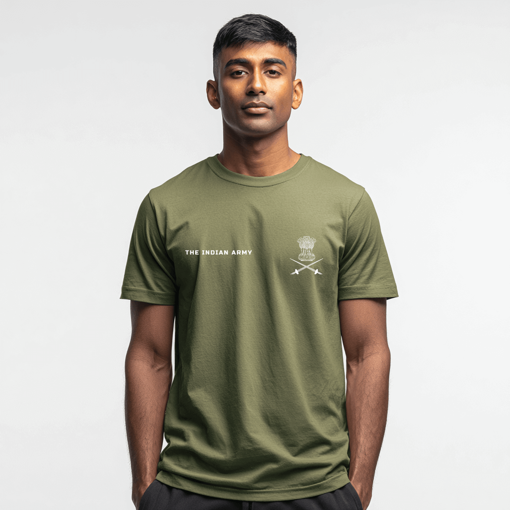 Indian Army Pride - Olive Green Edition T-Shirt