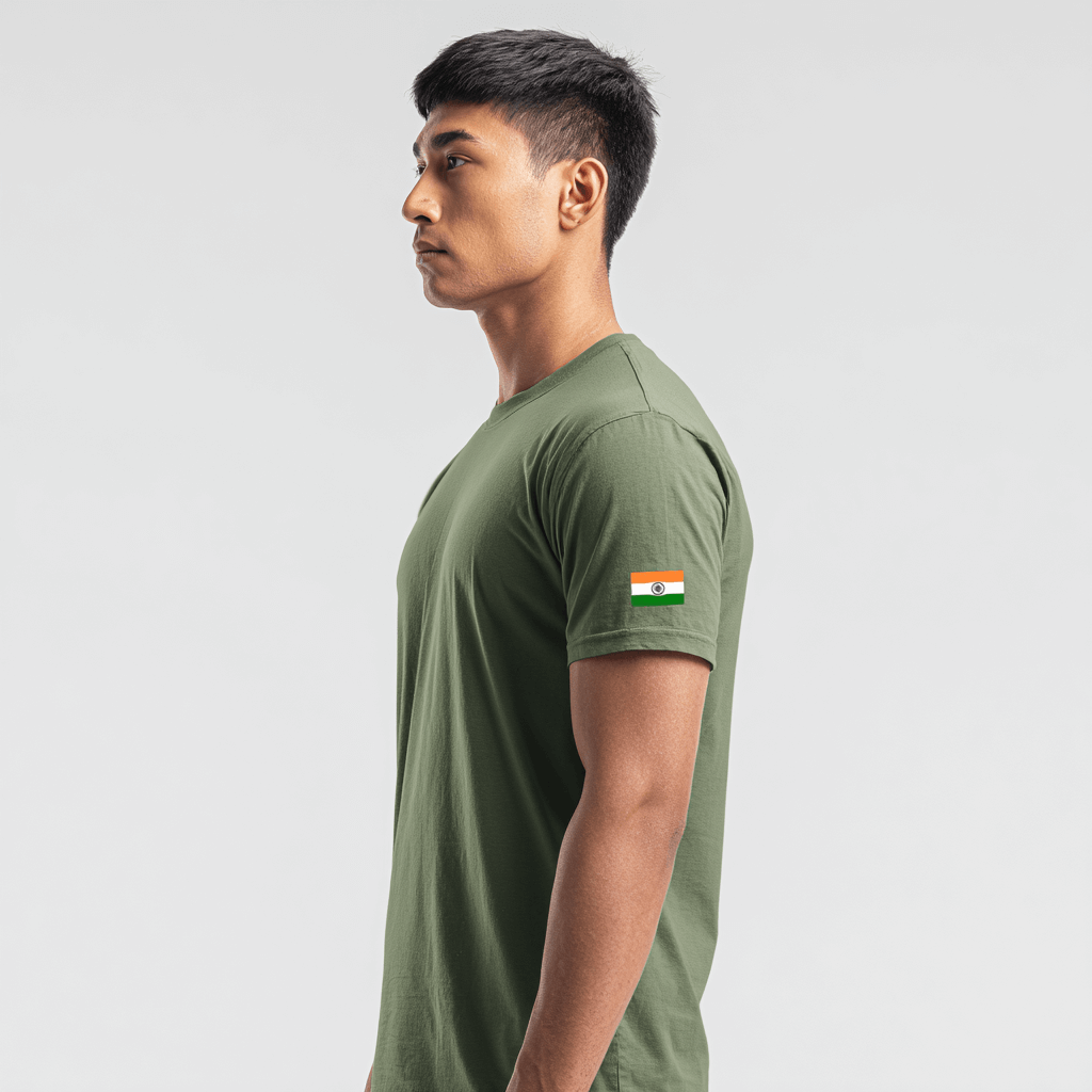 Indian Army Pride - Olive Green Edition T-Shirt