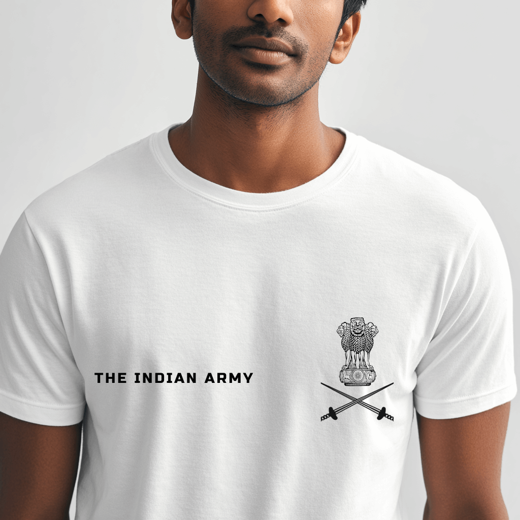 Indian Army Pride - White Edition T-Shirt