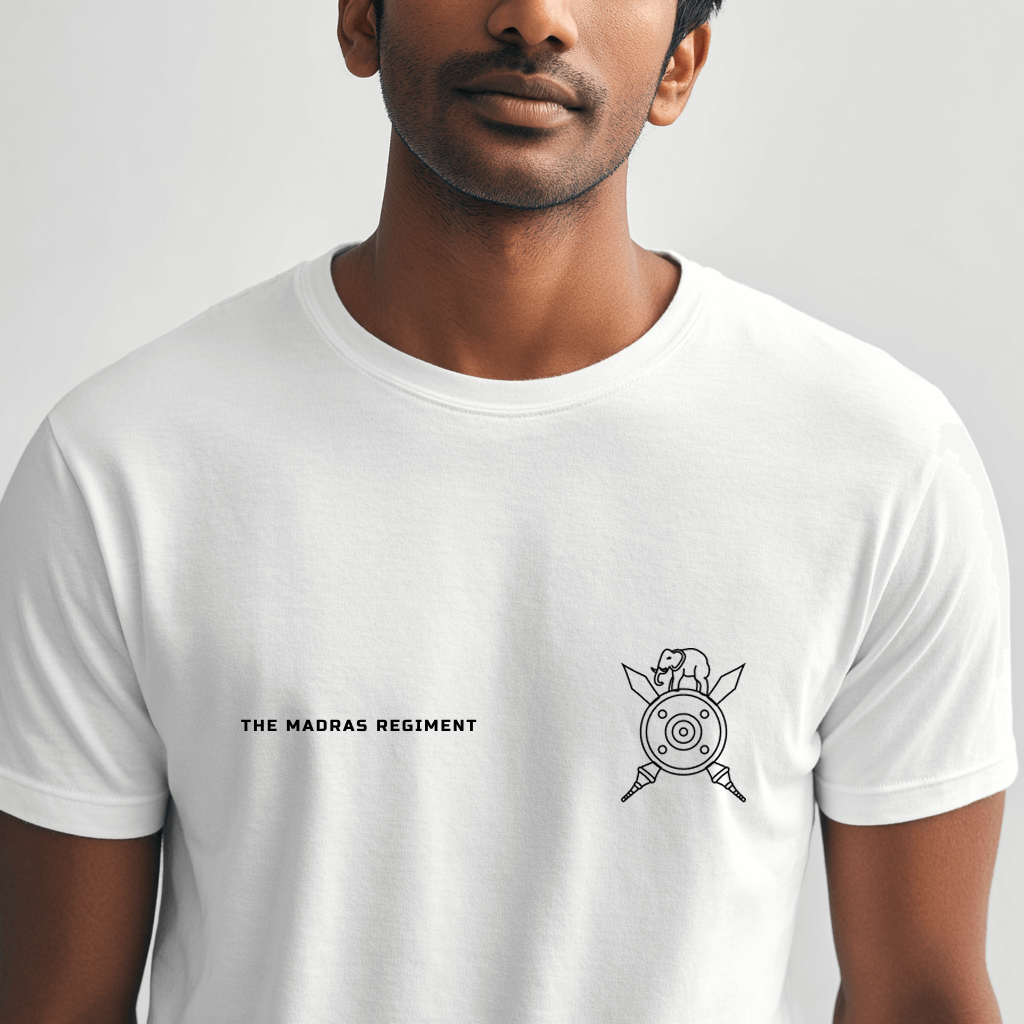 Madras Regiment Pride – White Edition T-Shirt