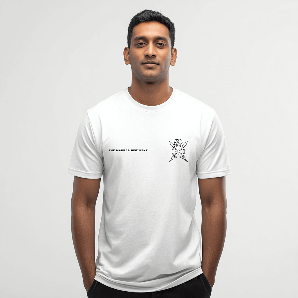 Madras Regiment Pride – White Edition T-Shirt